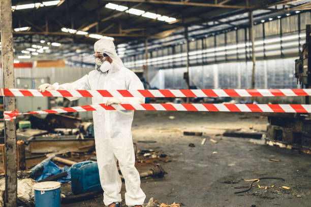Professional Biohazard technician working in Gainesville, VA